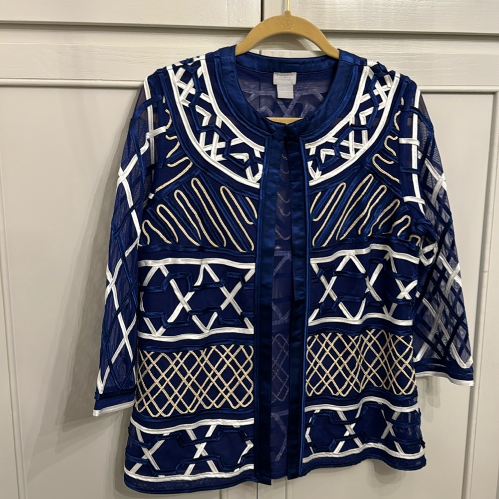 Chico’s Travelers blue jacket